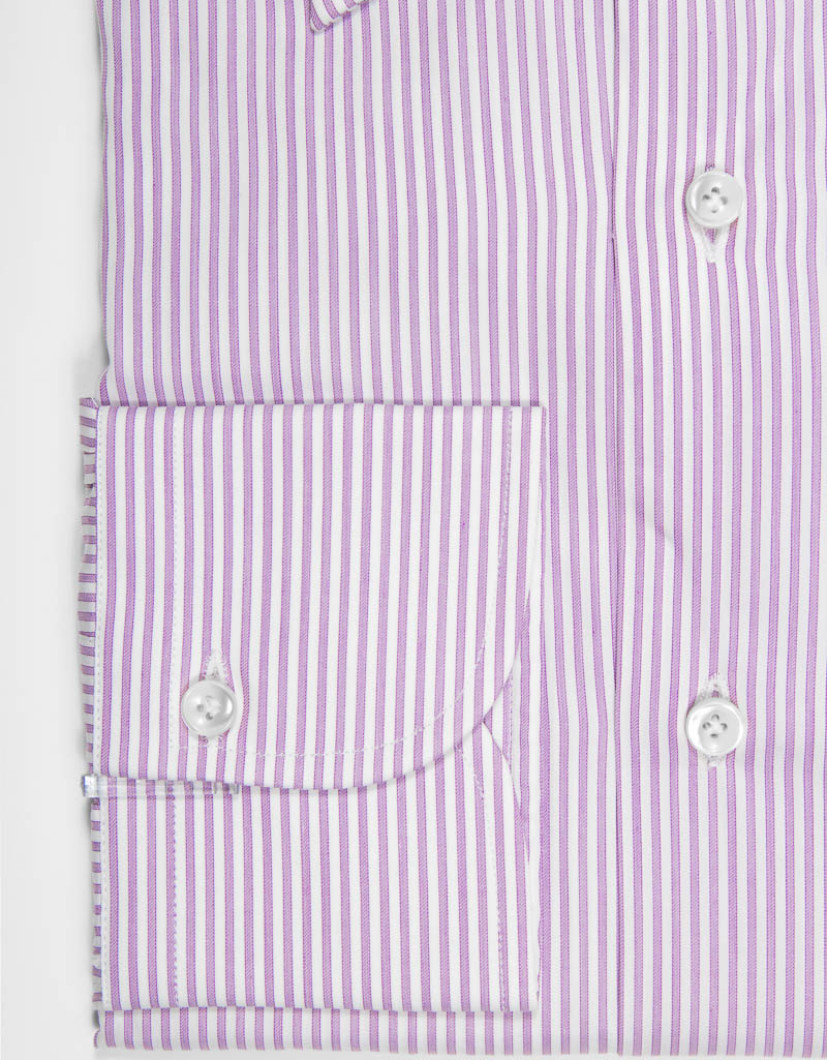 Patrick-Hellmann-Collection-Men-Shirt-With-Purple-Stripes-image Patrick Hellmann Collection Men Shirt With Purple Stripes  image